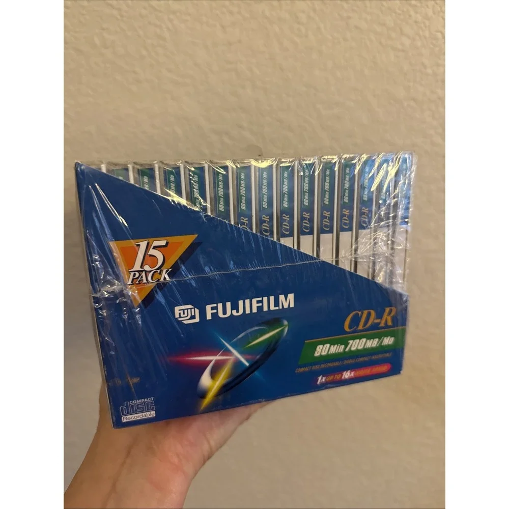 FUJIFILM CD-R 80 MINUTE 700 MB/MO COMPACT DISCS 15 PACK